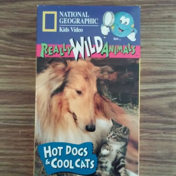 Collectable Really Wild Animals VHS Hot Dogs & Cool Cats National Geographic KID - Picture 1 of 5